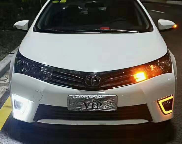 Hot selling fog lamp cover drl daytime lamp for 2014 corolla