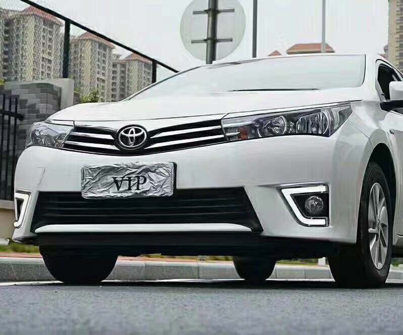Hot selling fog lamp cover drl daytime lamp for 2014 corolla