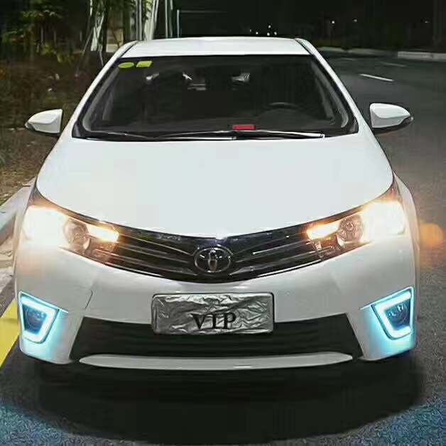Hot selling fog lamp cover drl daytime lamp for 2014 corolla