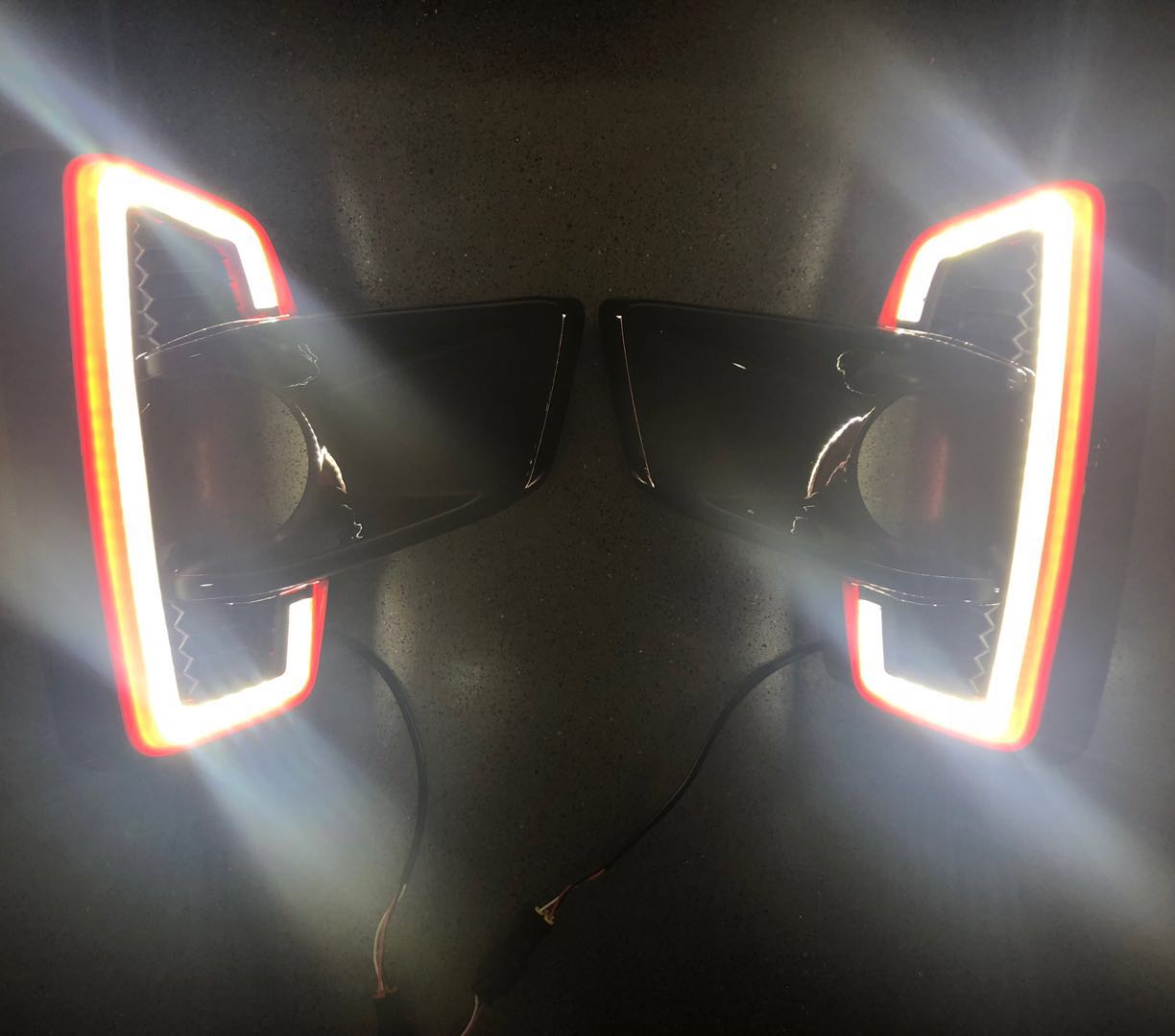 Hot selling led fog lamp cover drl daytime lamp for hilux revo rocco head light
