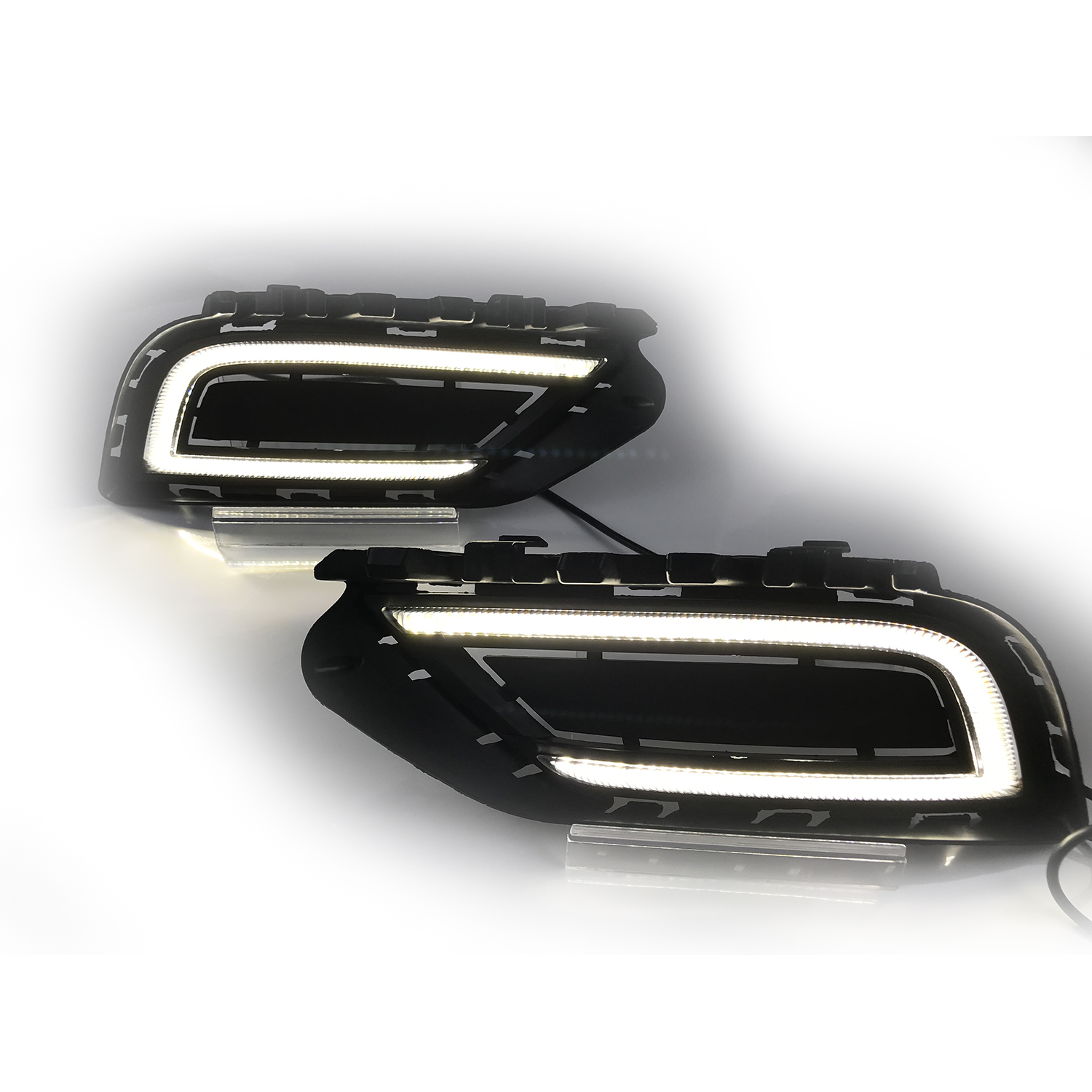 Wenye Crystal Clear DRL LED Projector Head Lights for VolksWagen Bora 2015-2016 (4)